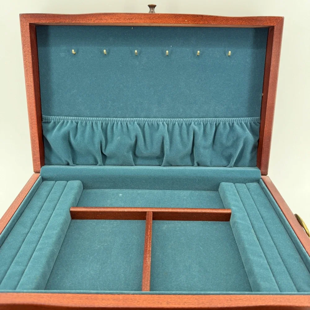 Eureka Mfg Co Flatware Chest Brown Solid Wood Reed Barton 623 Drawer